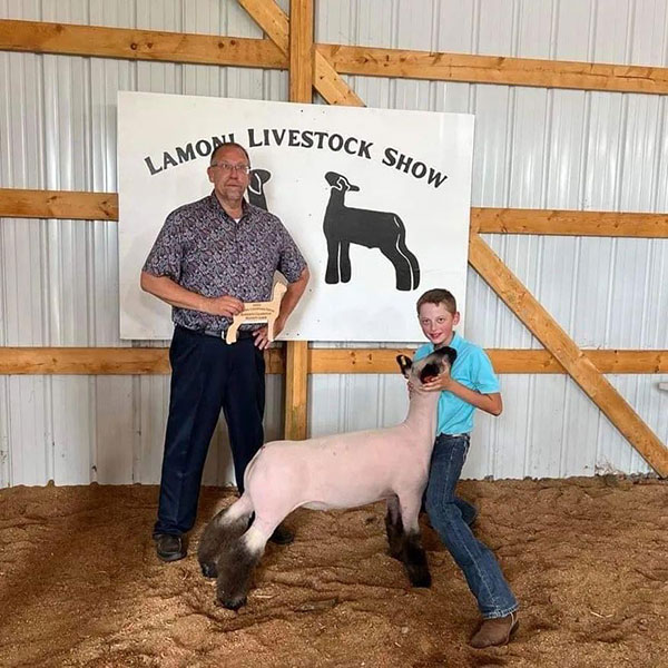 Reserve Champion Market Lamb Lamoni Livestock Show