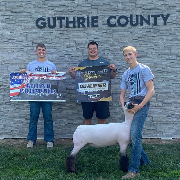Grand Champion Market Lamb<br />
Guthrie County Showdown