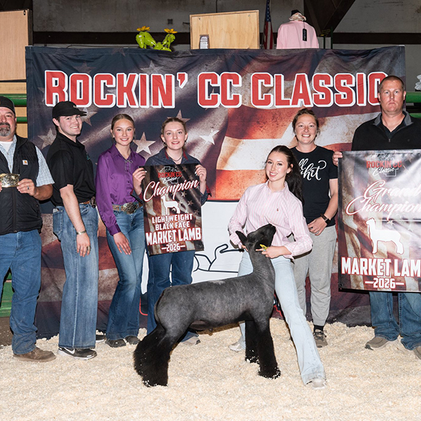 Fourth Overall Market Lamb Show B Fifth Overall Market Lamb Show A Champion WFX Market Lamb Show A&B PNW Livestock Expo (OR)