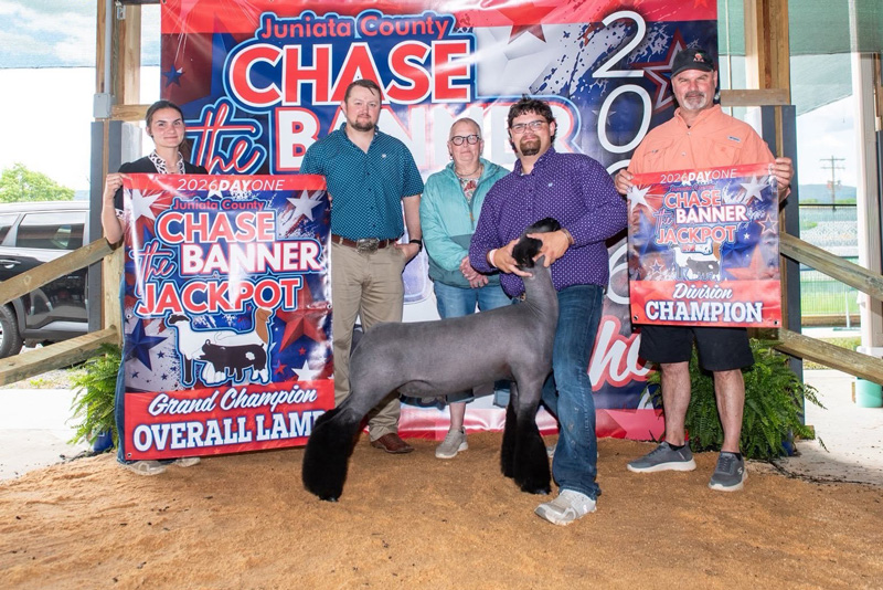 Grand Champion Market Lamb – Day 1, Reserve Grand Champion Market Lamb – Day 2 – Chase the Banner Jackpot