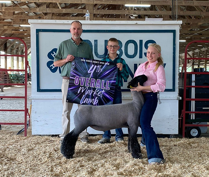 4th Overall Market Lamb – Dubois County Open Show (IN)