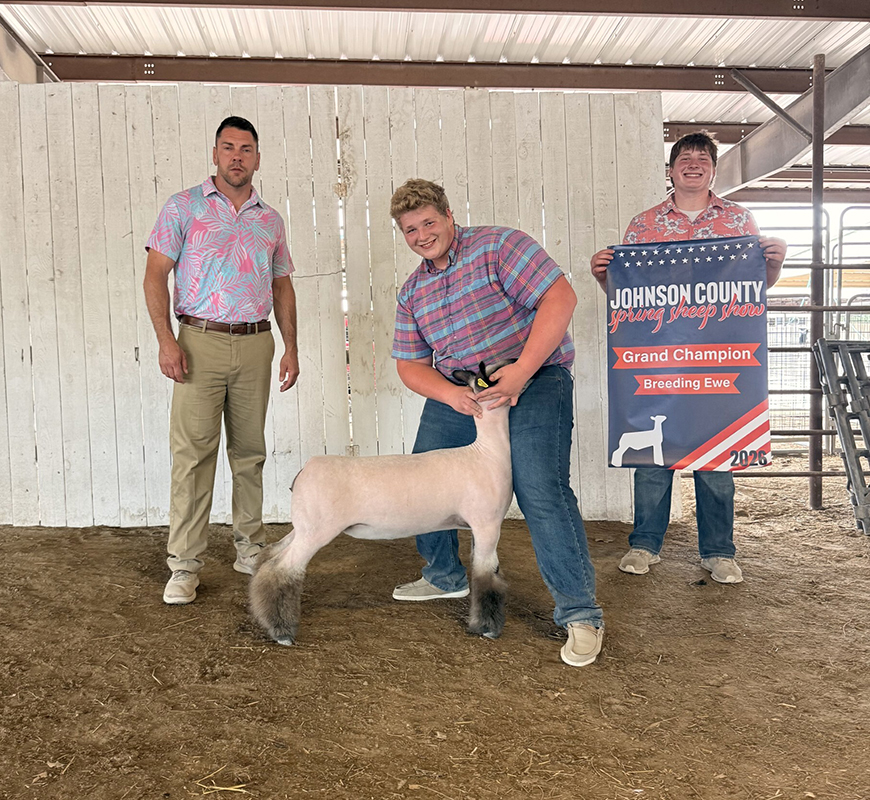 Grand Champion Breeding Ewe – Johnson Co Spring Sheep Show (KS)