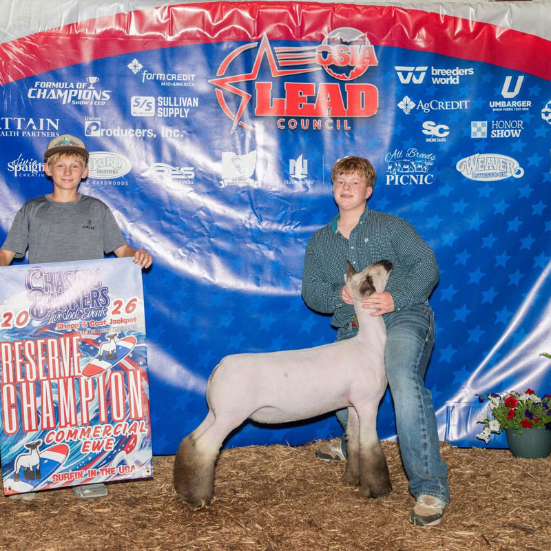 Fourth Overall Market Lamb Show B Fifth Overall Market Lamb Show A Champion WFX Market Lamb Show A&B PNW Livestock Expo (OR)