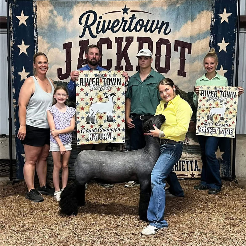 3rd Overall Market Lamb Rivertown Jackpot
