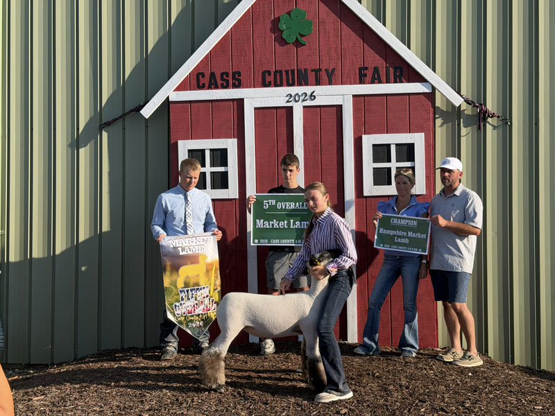 5th Overall Market Lamb – Cass County 4-H Fair