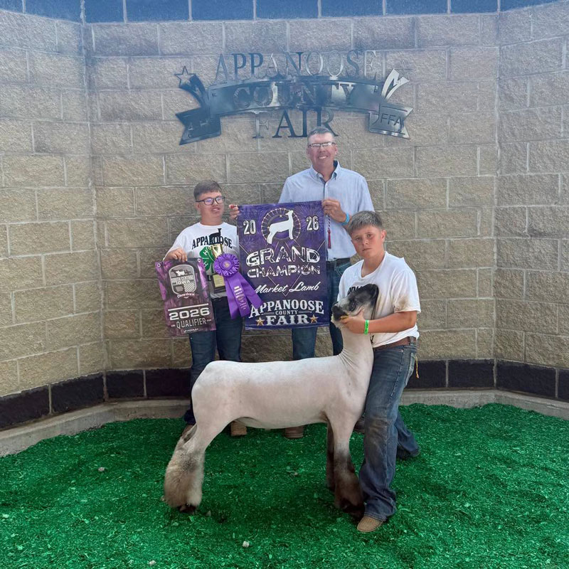 Grand Champion Market Lamb Appanoose County Fair