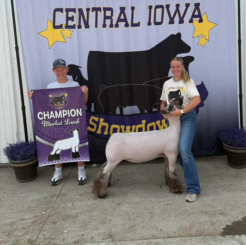 Grand Champion Market Lamb – Central Iowa Showdown