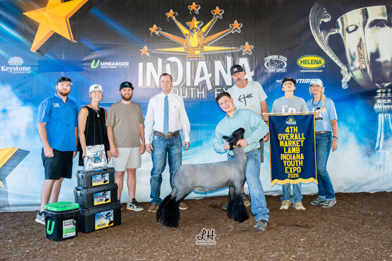 4th Overall Market Lamb – Indiana Youth Expo