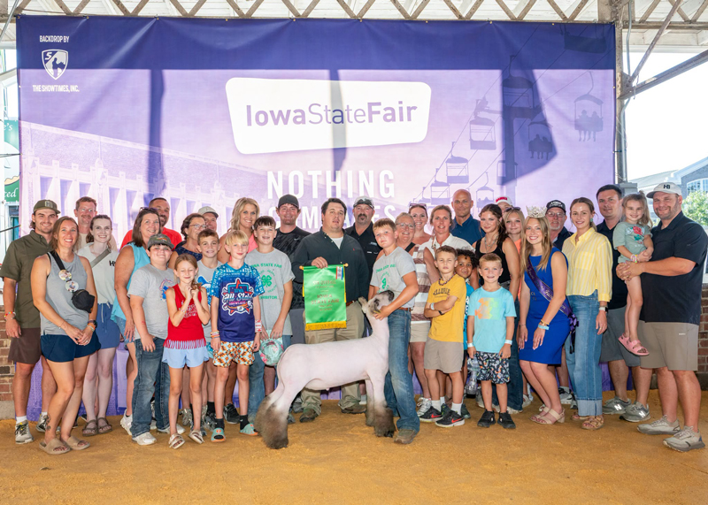 Division 1 Champion & 5th Overall – Iowa State Fair 4- H Market Show